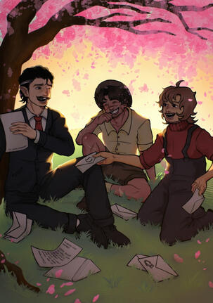 buttercups trio illustration buttercups trio illustration